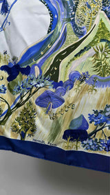 Hermes Kuggor Tree Silk Scarf