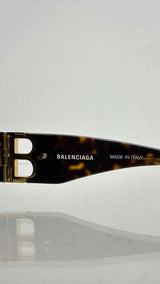 Balenciaga Dynasty Rectangle Sunglasses