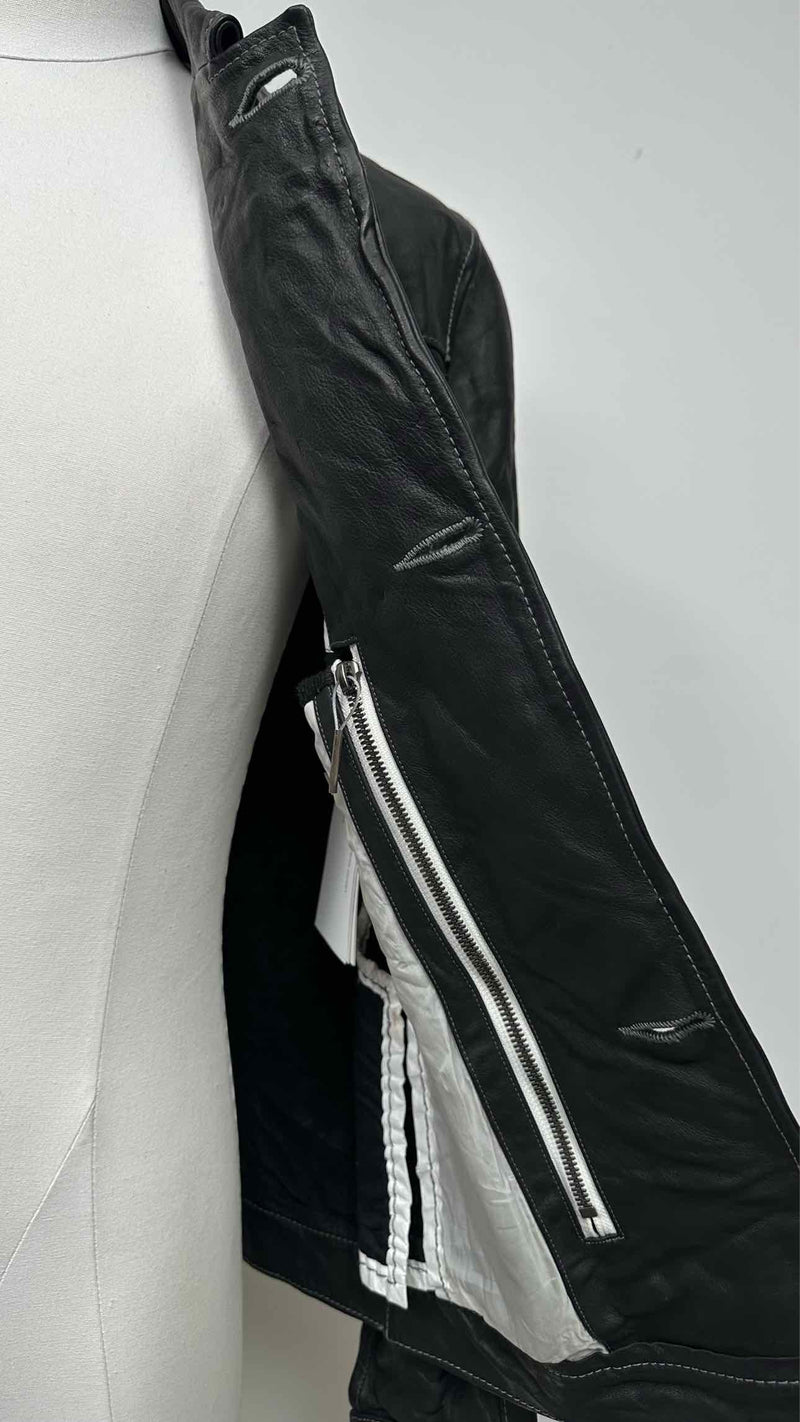 Taichimurakami Displacement Leather Jeans Jacket