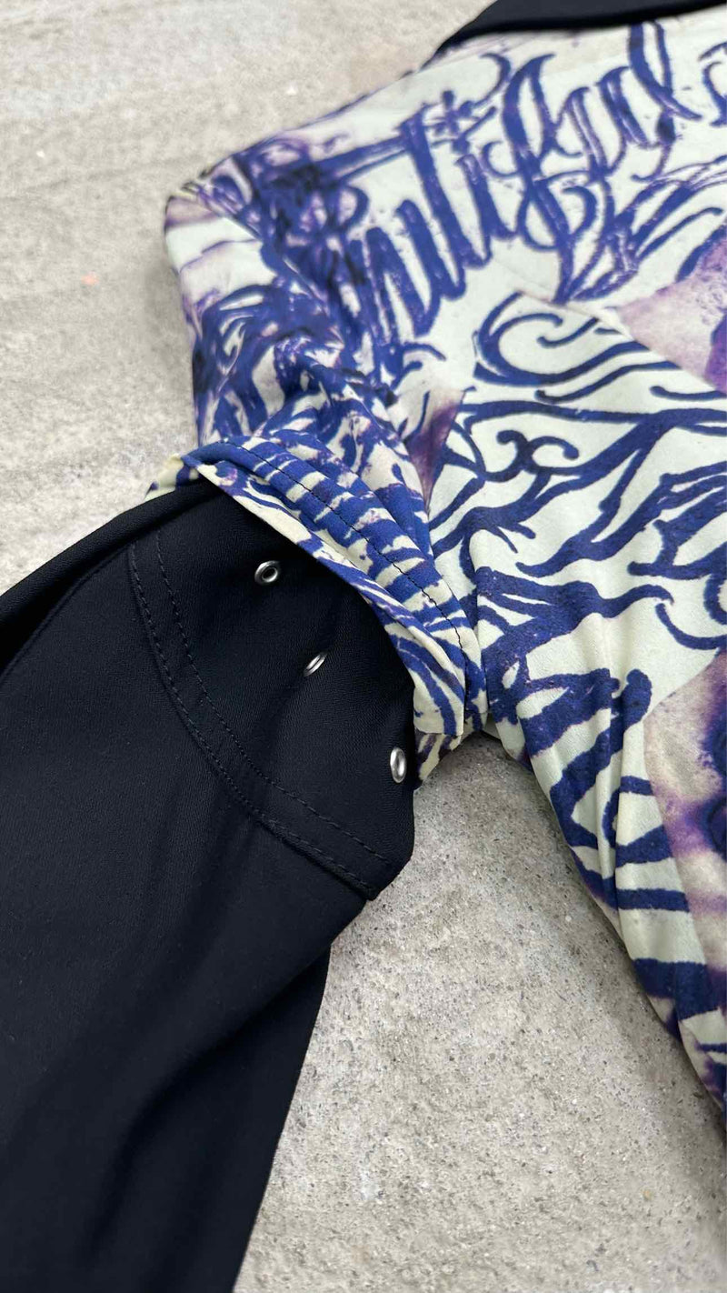 Comme Des Garçons Homme Plus Printed Biker Coat