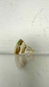Chanel Clover Resin Ring
