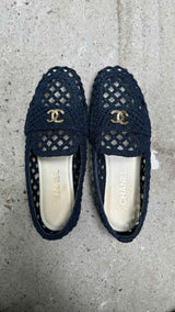 Chanel Raffia Loafers