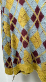 Needles Argyle Check Cardigan