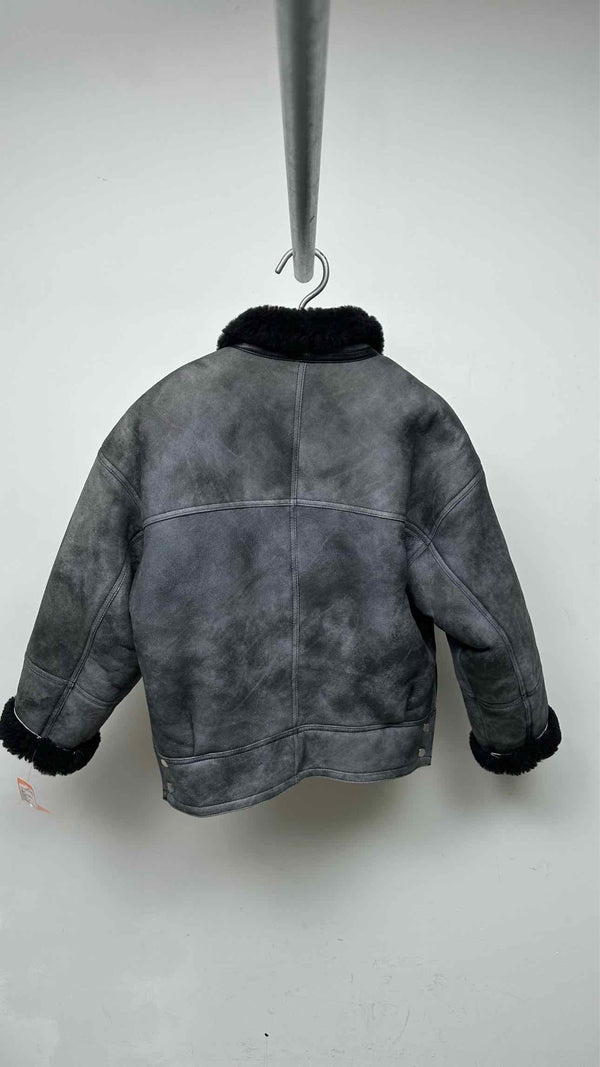 Sandro Shearling Short Coat