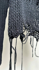 Ann Demeulemeester Destroy Hybrid Hand-knitted Sweater