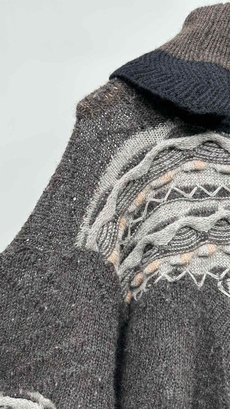 Bernhard Willhelm Cape-knit High-neck Cape