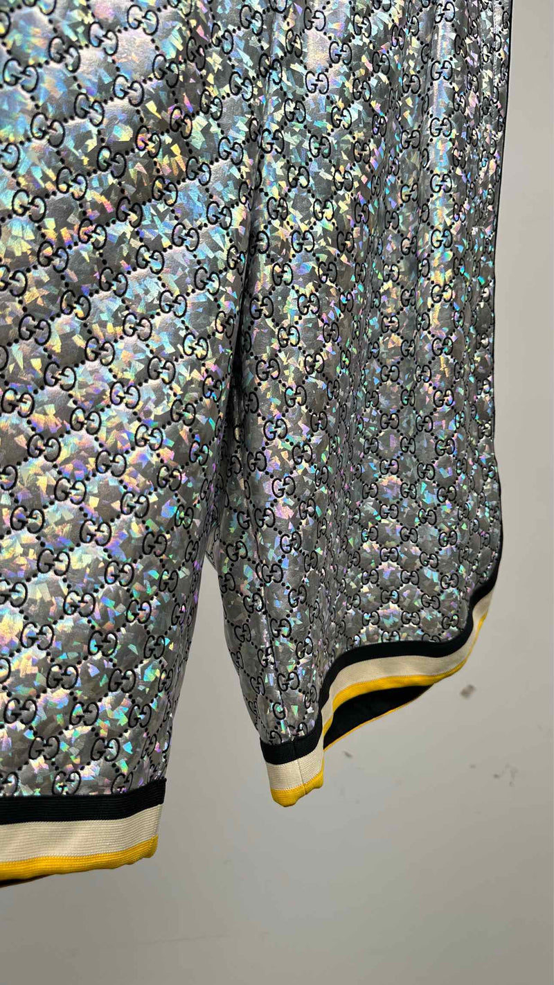 Gucci Laminated Sparkling GG Jersey Shorts