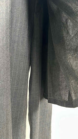 R13 Pinstripe Kilted Wide Pants