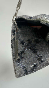 Gucci Snakeskin-pattern Beaded Bag