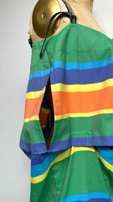 132 5. Issey Miyake N/S Color-Blocking Earth Long Dress
