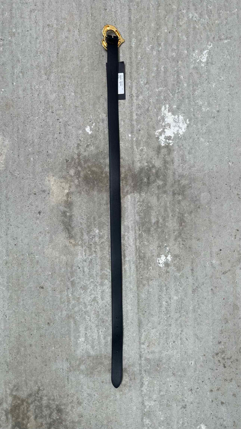 Saint Laurent Heart-buckle Leather Belt