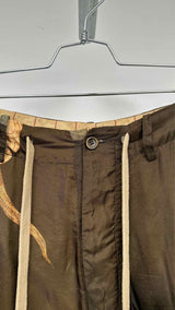 Uma Wang Japanese Mask Silk Shorts