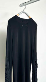 Margiela L/S Ruched Mesh Sleeve Dress