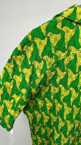 Bottega Veneta S/S Pleated Camp Collar Shirt