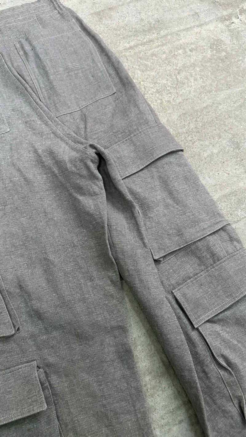 Hed Mayner Heavy-weight Linen Wide Cargo Pants