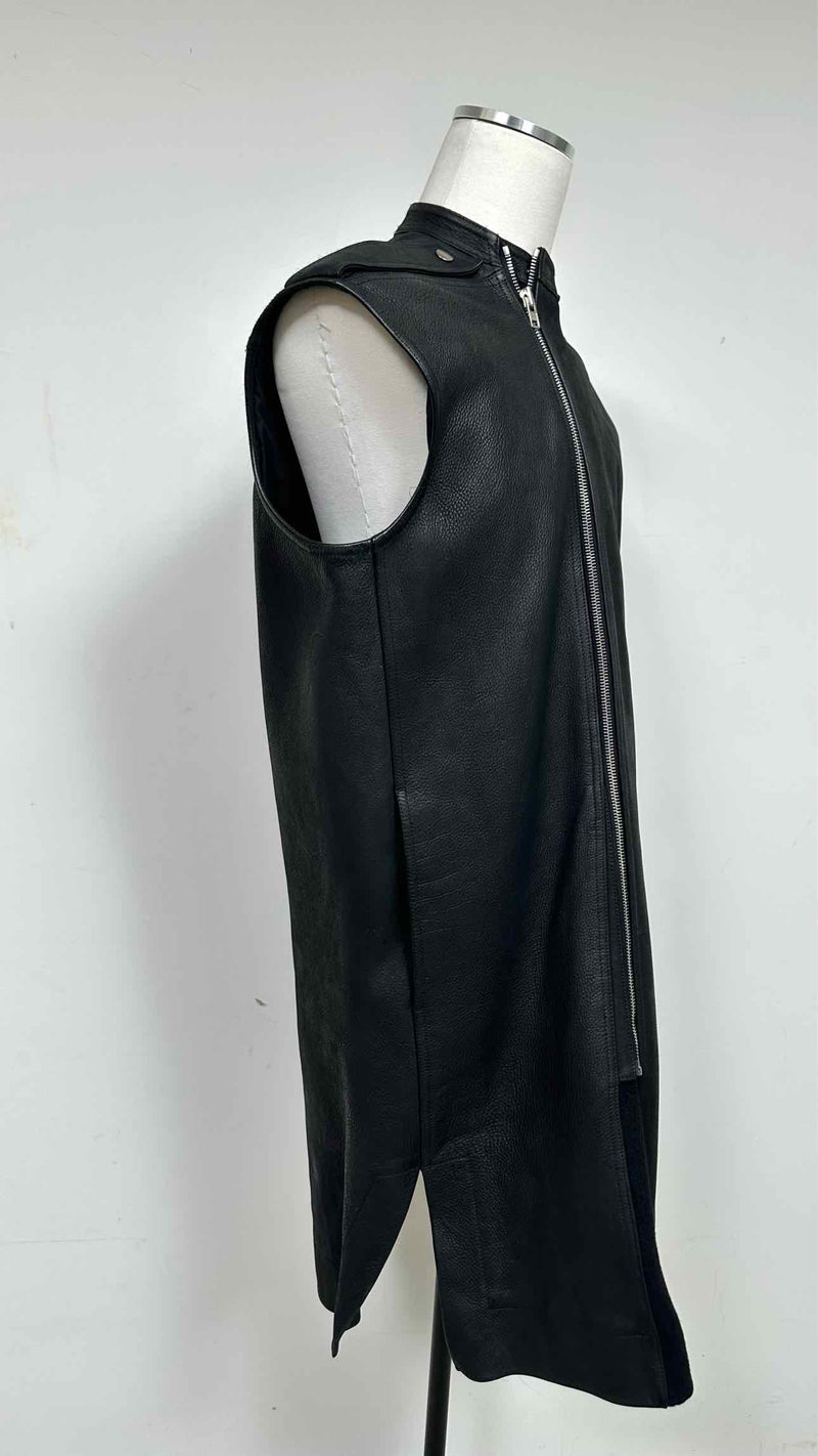 Rick Owens Leather Vest Coat