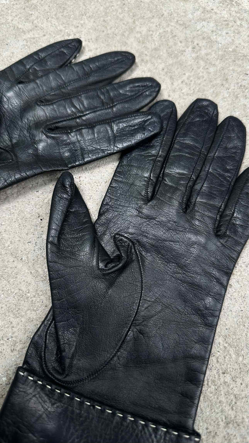 Fendi Leather Gloves