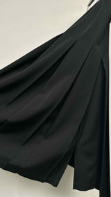 Yohji Yamamoto Collections Asymmetrical-pleated Wrap Long Skirt
