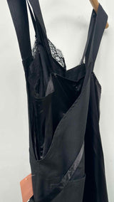 Junya Watanabe N/S Satin-lace Apron Docking Dress