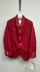Paul Harnden Crinkled Waxed Blazer Jacket