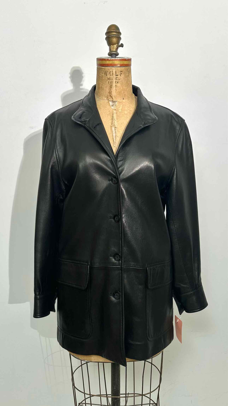 Loro Piana Short Leather Coat