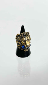 Gucci Crystal Lion Ring