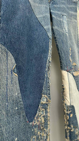 Kapital Kountry Patchwork Damage Jeans