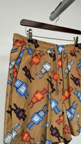 MCM Robot-printed Shorts