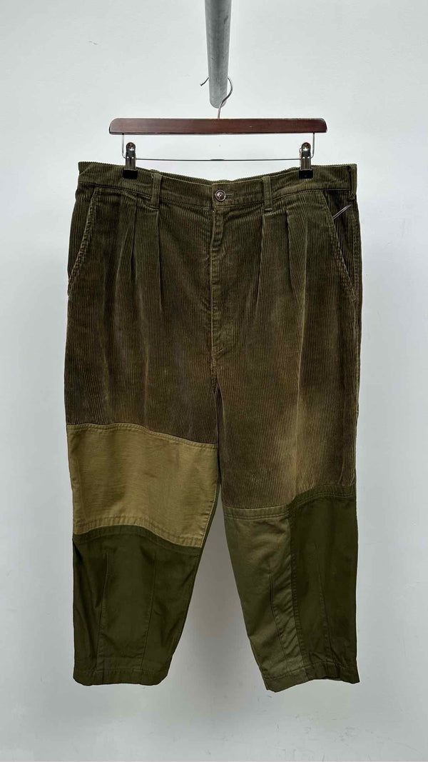 Comme Des Garcons Homme Hybrid Corduroy Cropped Wide Pants
