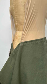 Comme Des Garcons N/S Mesh Top Fur-line Hybrid Dress