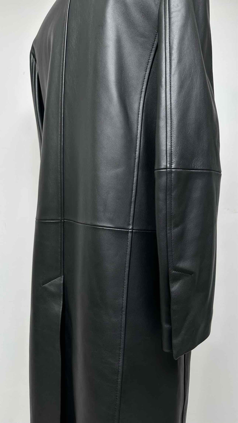 Dion Lee Longline Leather Trench Coat