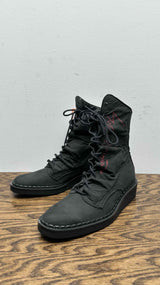Yohji Yamamoto Wrinkly Back-Zip Boots