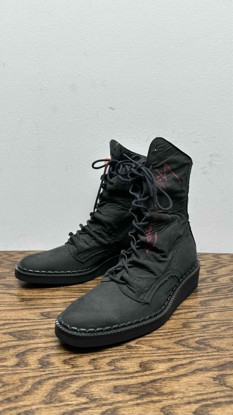Yohji Yamamoto Wrinkly Back-Zip Boots