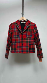Comme Des Garcons Girl Plaid Blazer Jacket