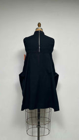 Rick Owens N/S Mock-neck Back-zip Mini Dress