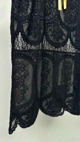 Bode N/S Corinthia Teddy Lace Silk Mini Dress