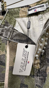 Vale Solja Glitter Pearl Camo Cargo Shorts