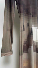 MM6 L/S Pixel-pattern Dress