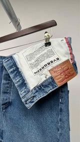 Y/ Project Asymmetrical Holde & Waist Denim Shorts