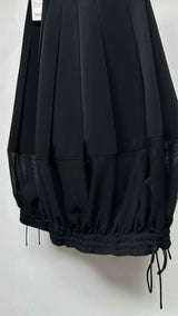 Noir Kei Ninomiya Sheer-bottom Pleated Buble  Long Skirt