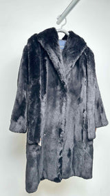 'S Max Mara Velcro Faux-fur Coat