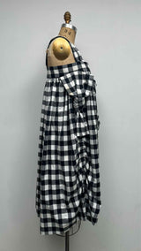 Comme Des Garcons N/S Multi-bow Checker Gathered Dress