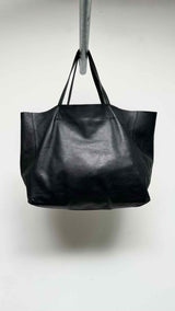 CELINE Leather Horizontal Cabas Bag
