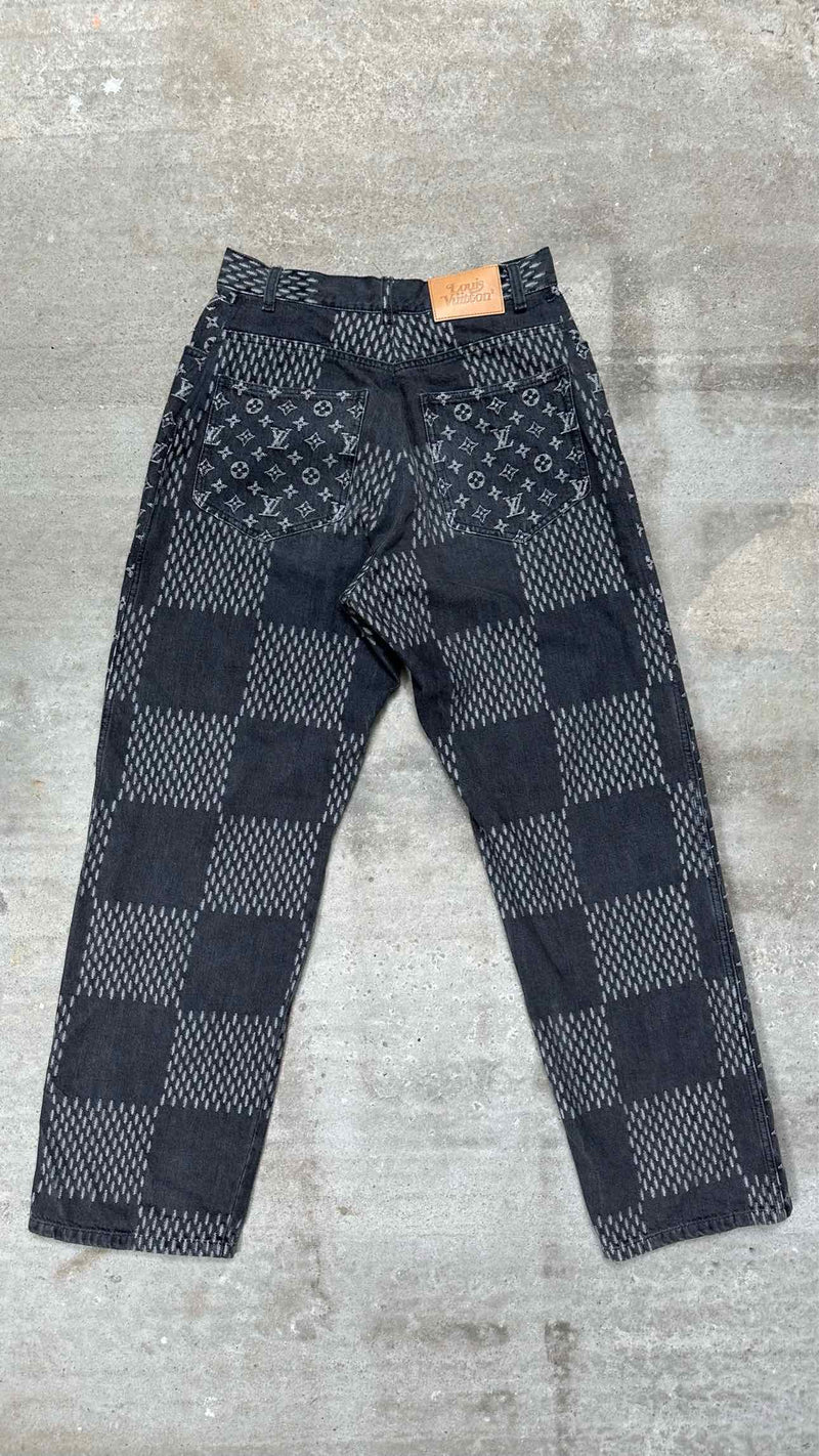 Louis Vuitton x  Nigo Monogram Jacquard Jeans