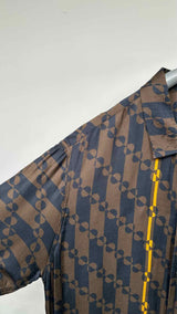 Dries Van Noten S/S Satin Geometric Shirt