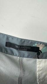 Valentino Buckled Printed Silk Wide Shirt