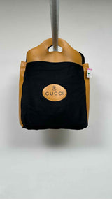 Gucci Felt Leather Logo Tote Bag