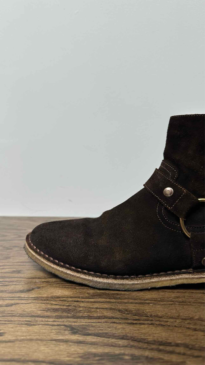 Saint Laurent Suede Wyatt Boots