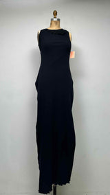 MM6 N/S Rib-knit Wrap-detailed Maxi Dress