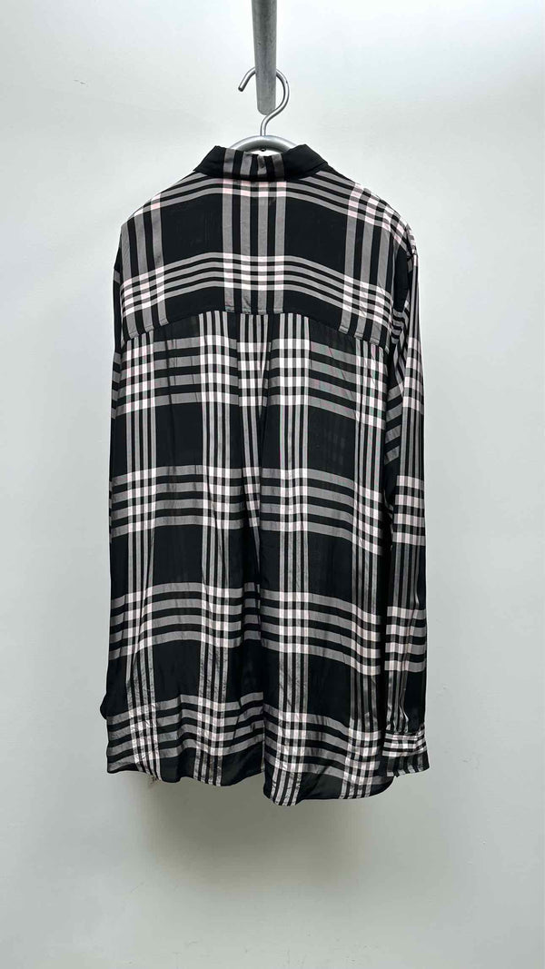 Marni Oversized Plaid Satin Shirt